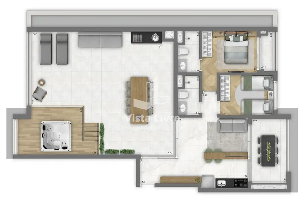 Apartamento, 2 quartos, 61 m² - Foto 7