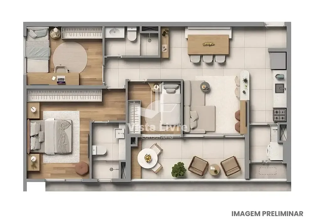 Apartamento, 2 quartos, 59 m² - Foto 5