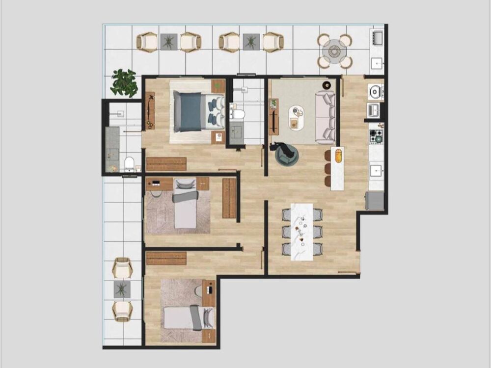 Apartamento à venda com 2 quartos, 72m² - Foto 3