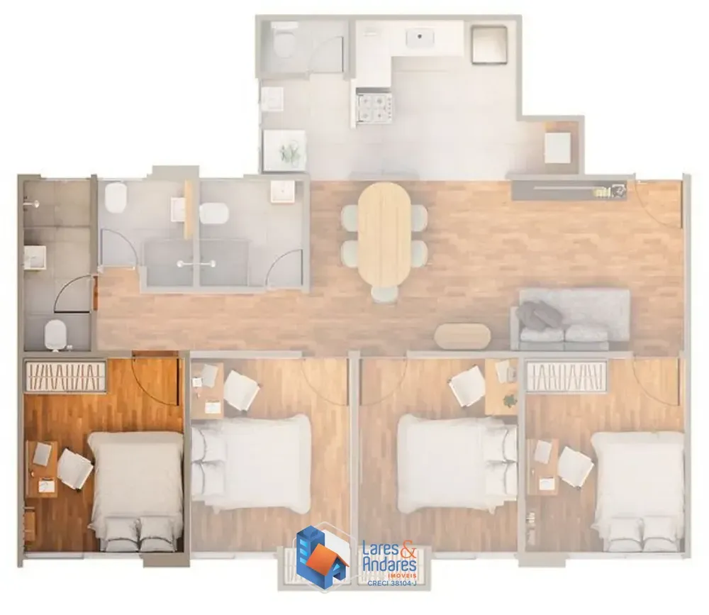 Apartamento, 4 quartos, 90 m² - Foto 6