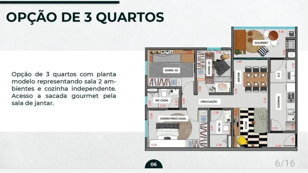 Apartamento, 3 quartos, 81 m² - Foto 7