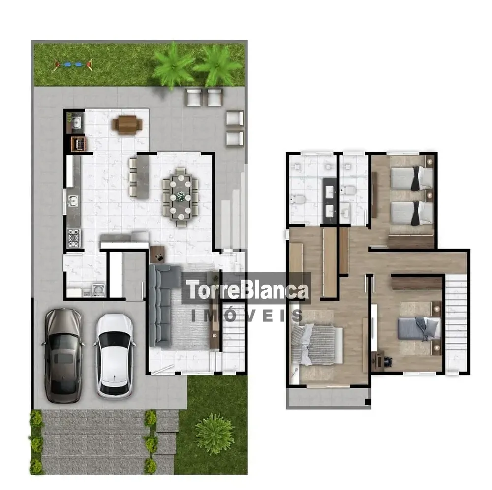 Sobrado, 3 quartos, 178 m² - Foto 2