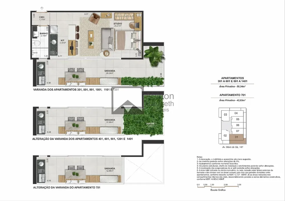Apartamento, 1 quarto, 32 m² - Foto 3