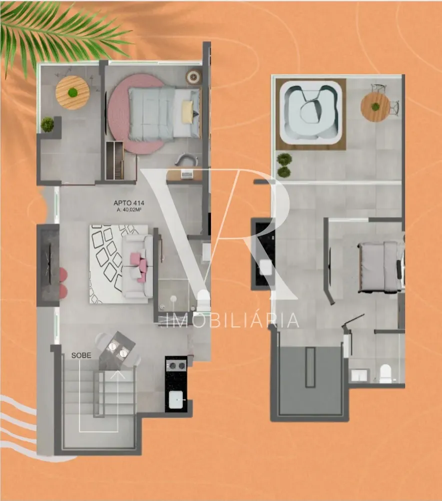 Apartamento, 2 quartos, 40 m² - Foto 1