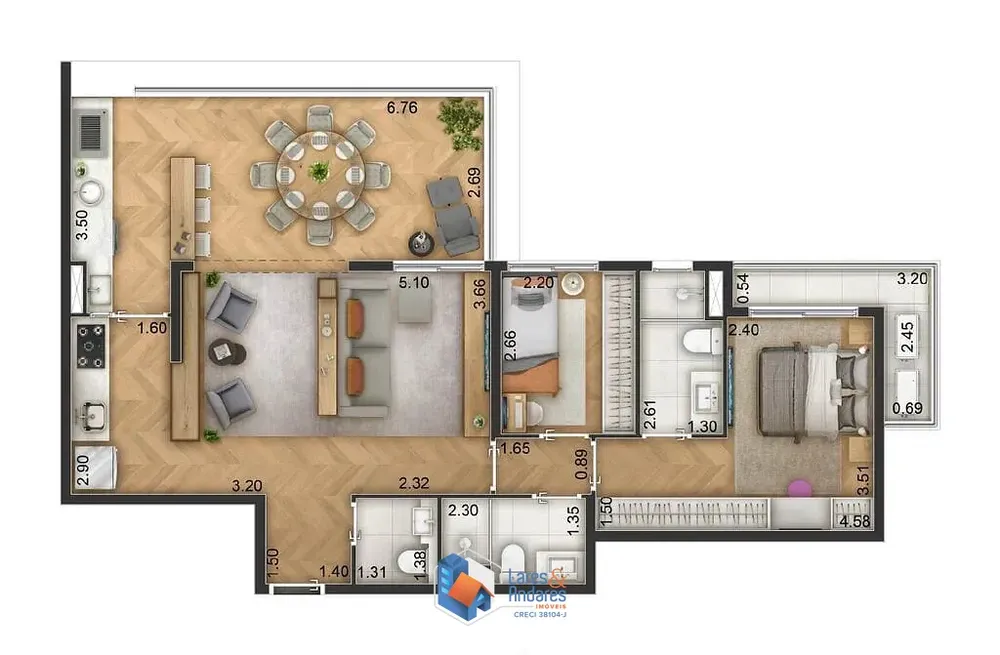 Apartamento, 3 quartos, 82 m² - Foto 8
