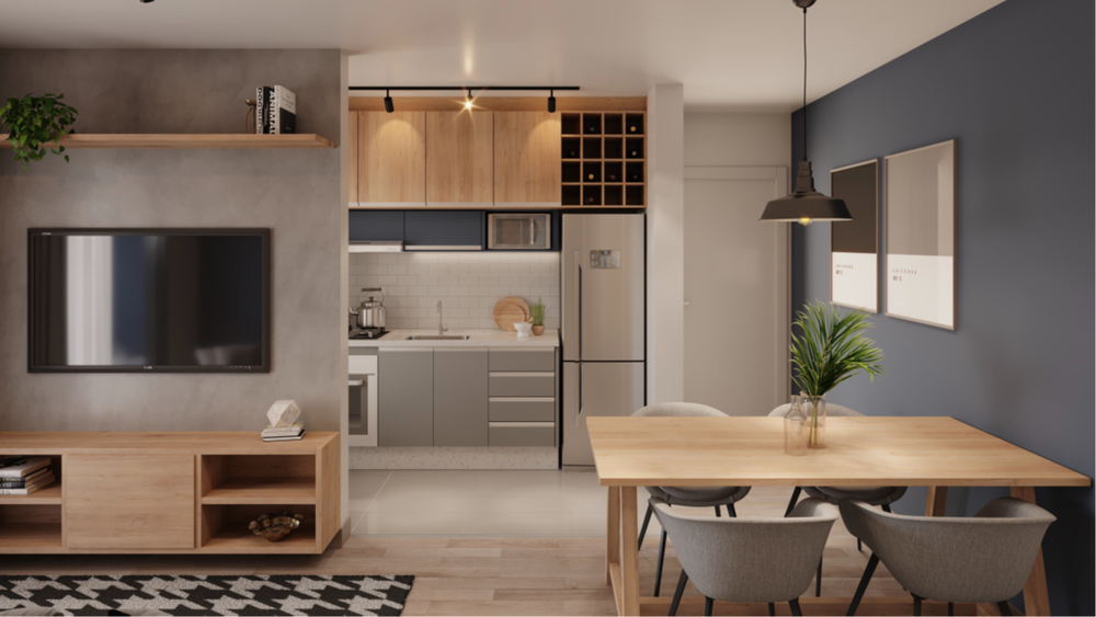 Apartamento à venda com 1 quarto, 46m² - Foto 1