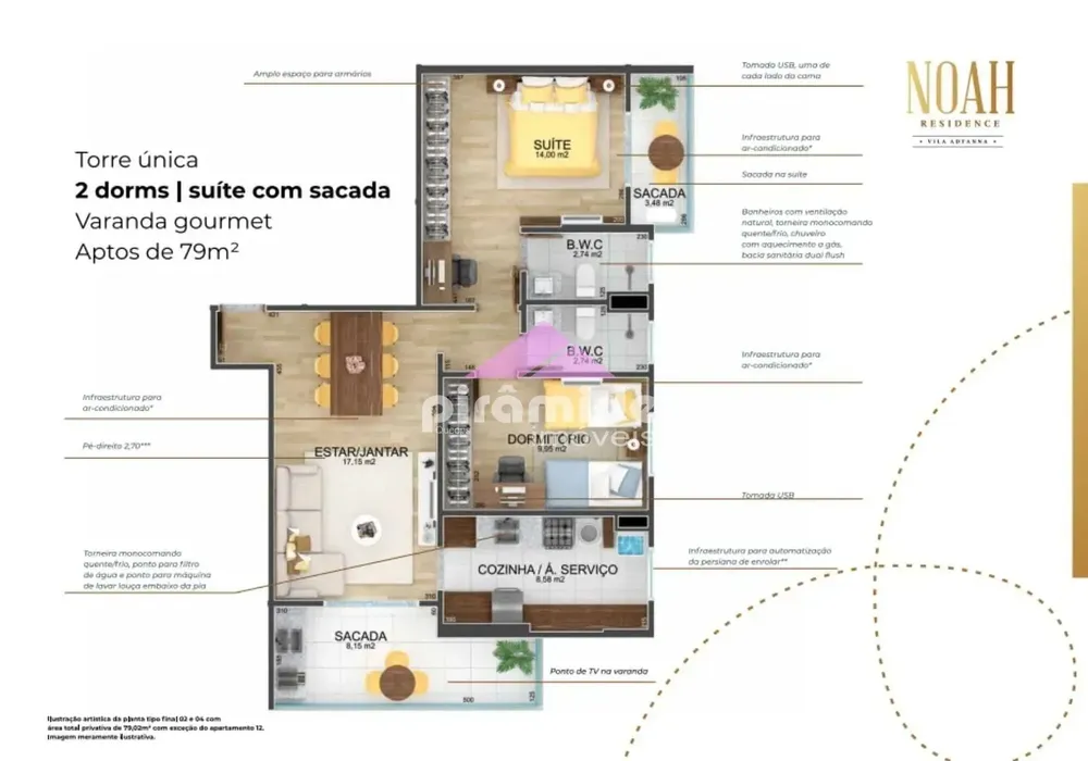 Apartamento, 2 quartos, 78 m² - Foto 4