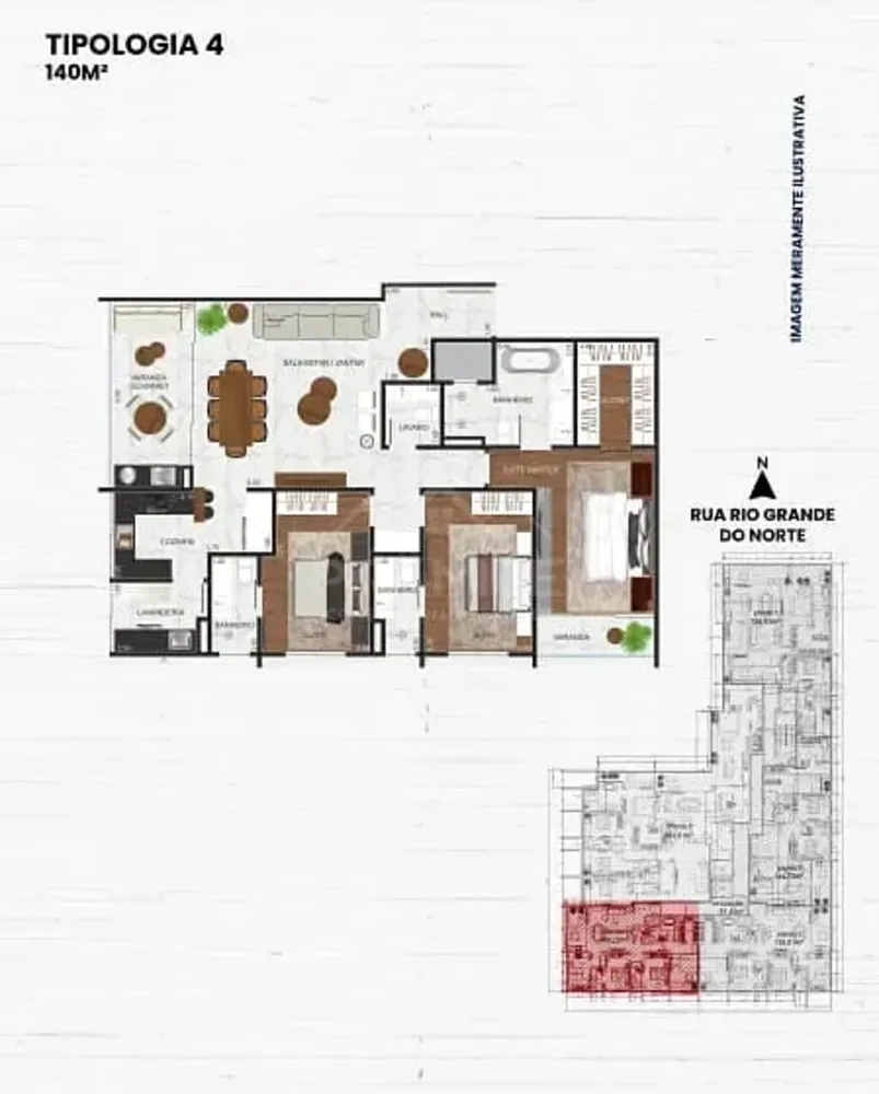 Apartamento, 4 quartos, 138 m² - Foto 4