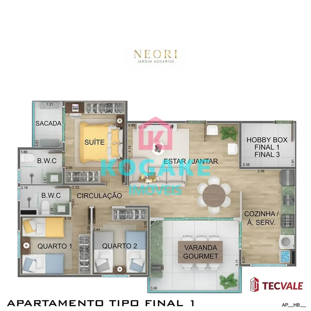 Apartamento, 3 quartos, 87 m² - Foto 4