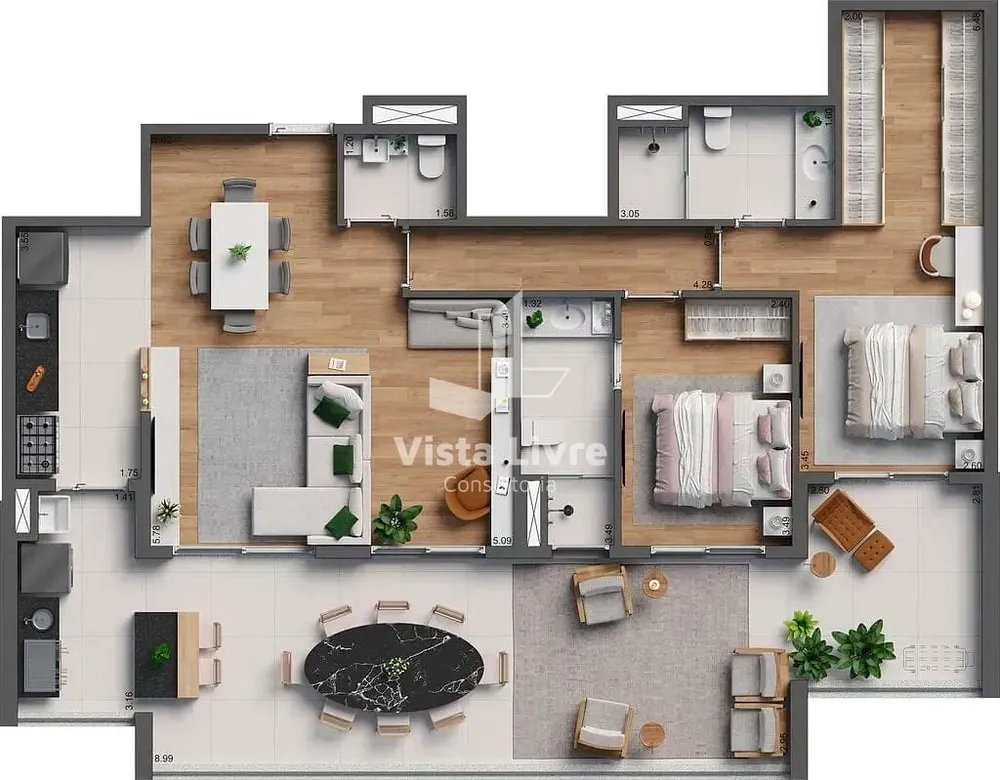 Apartamento, 3 quartos, 117 m² - Foto 6