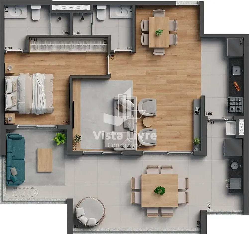 Apartamento, 3 quartos, 117 m² - Foto 7