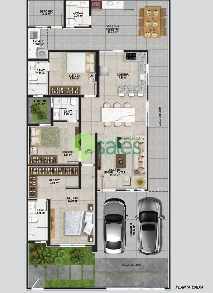 Casa à venda com 3 quartos, 144m² - Foto 4