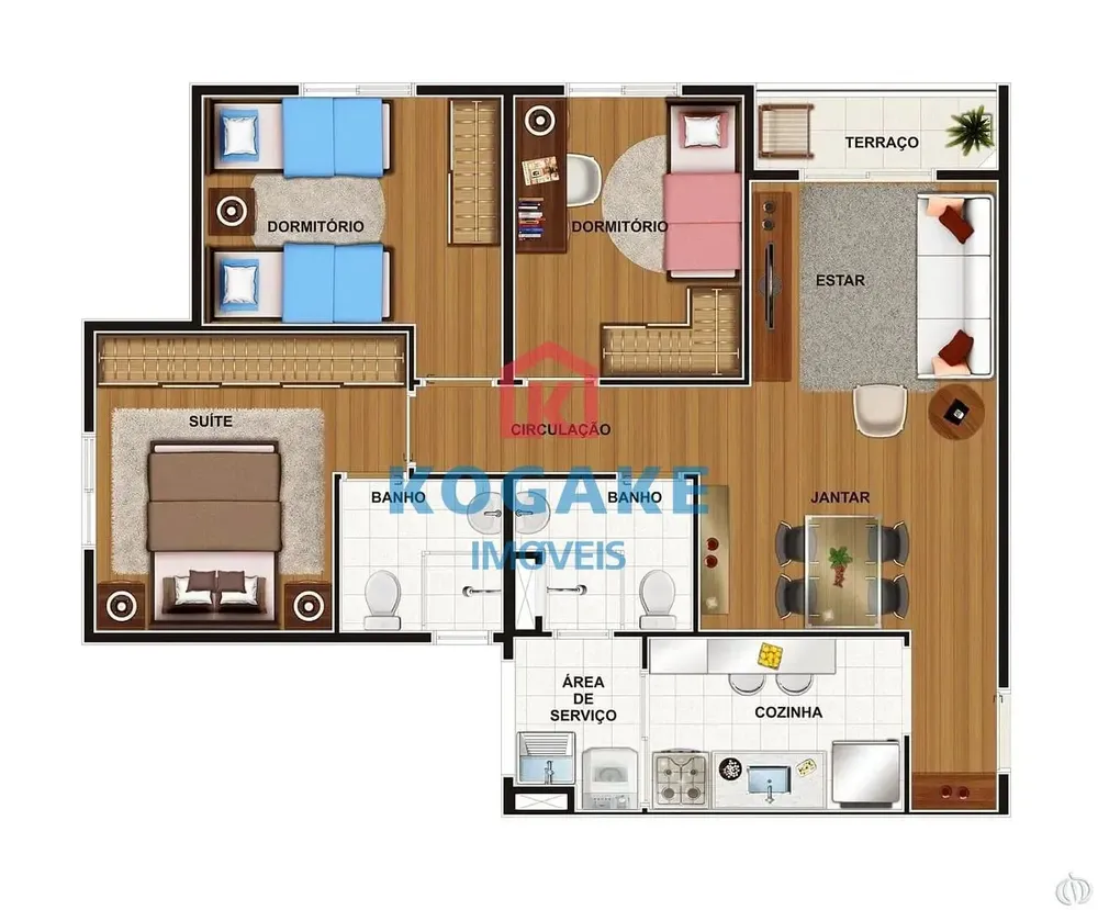Apartamento, 3 quartos, 68 m² - Foto 7