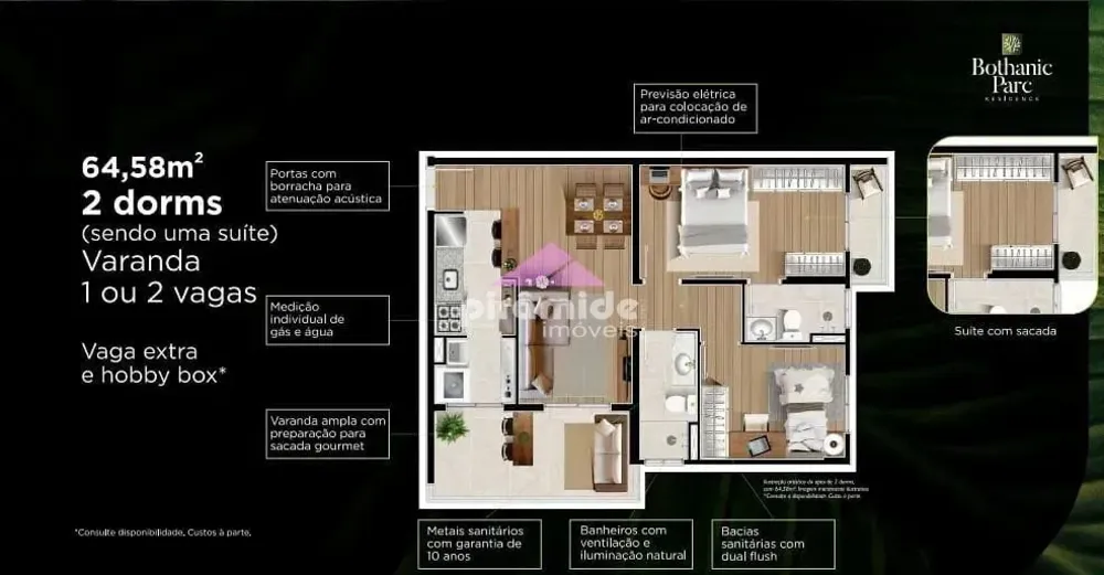 Apartamento, 2 quartos, 64 m² - Foto 2