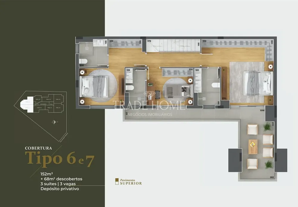Apartamento, 3 quartos, 128 m² - Foto 3