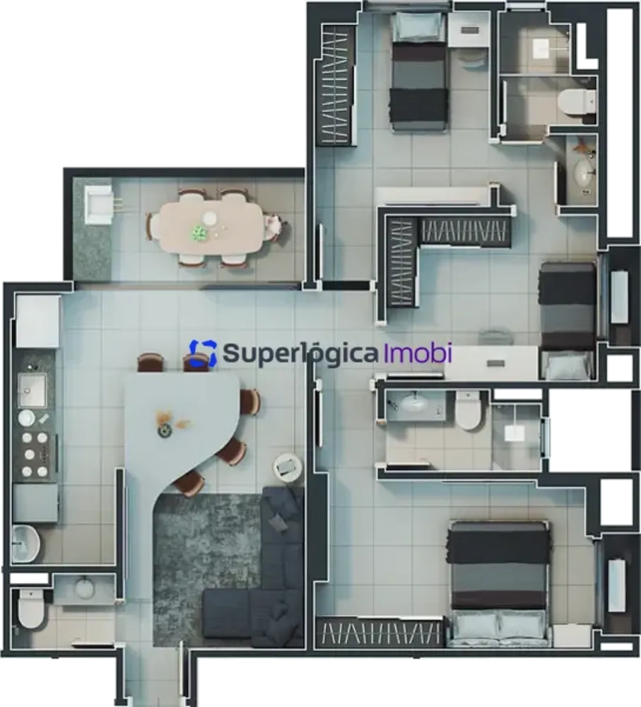 Apartamento, 3 quartos, 86 m² - Foto 8