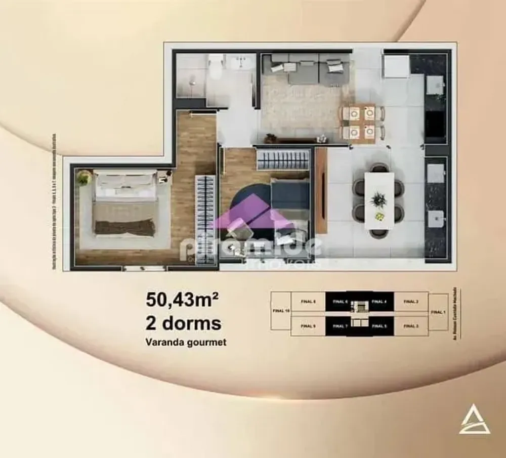 Apartamento, 2 quartos, 60 m² - Foto 3