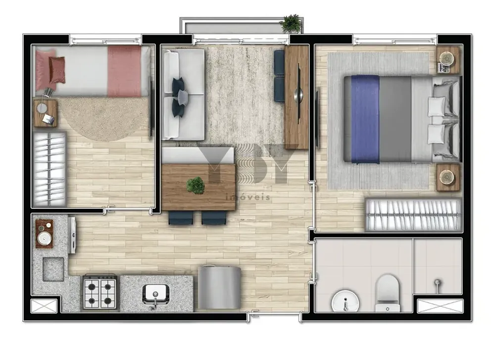 Apartamento, 3 quartos, 40 m² - Foto 5