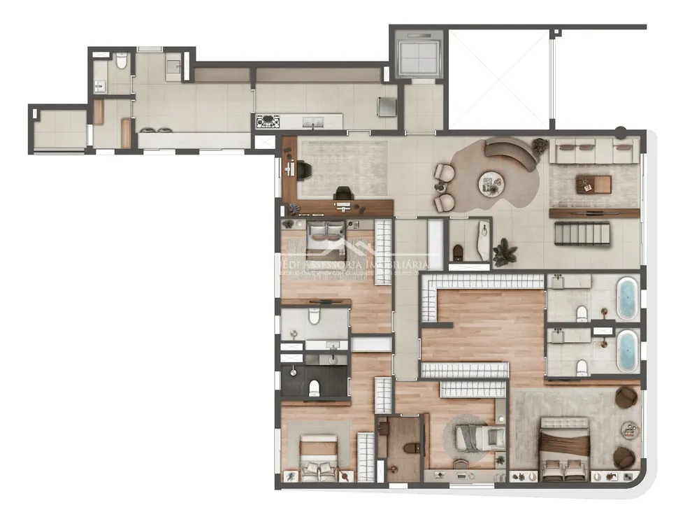 Apartamento, 4 quartos, 486 m² - Foto 1