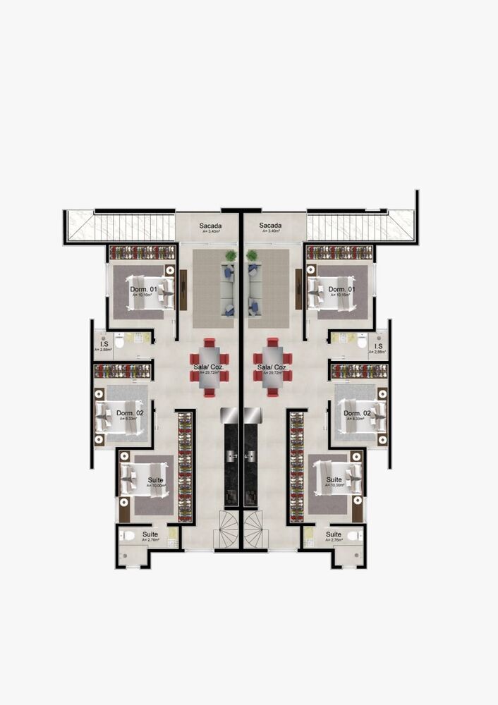 Apartamento à venda com 3 quartos, 81m² - Foto 2