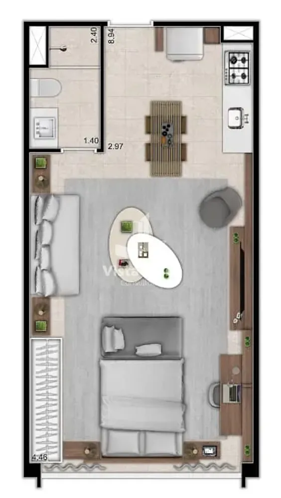 Apartamento, 1 quarto, 43 m² - Foto 4