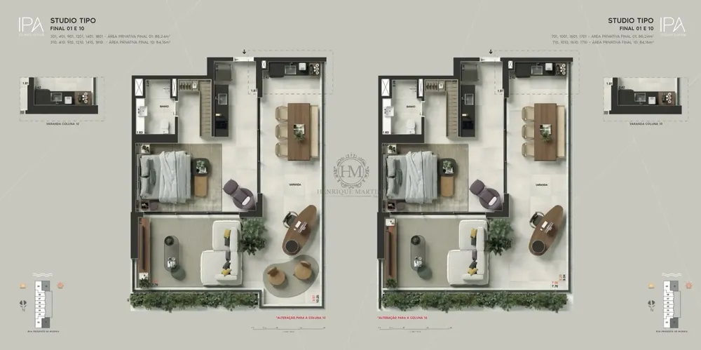 Apartamento, 1 quarto, 84 m² - Foto 4