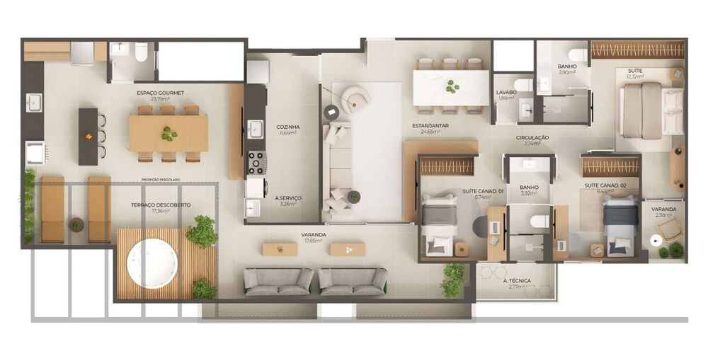 Apartamento à venda com 3 quartos, 162m² - Foto 8