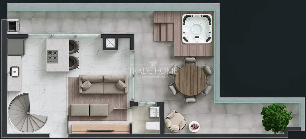 Apartamento, 1 quarto, 54 m² - Foto 4