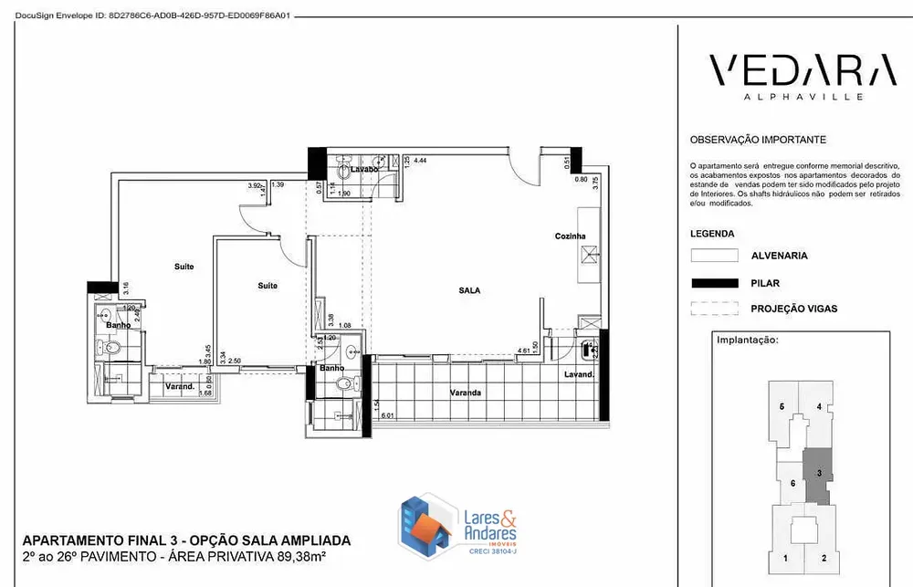 Apartamento, 2 quartos, 90 m² - Foto 3