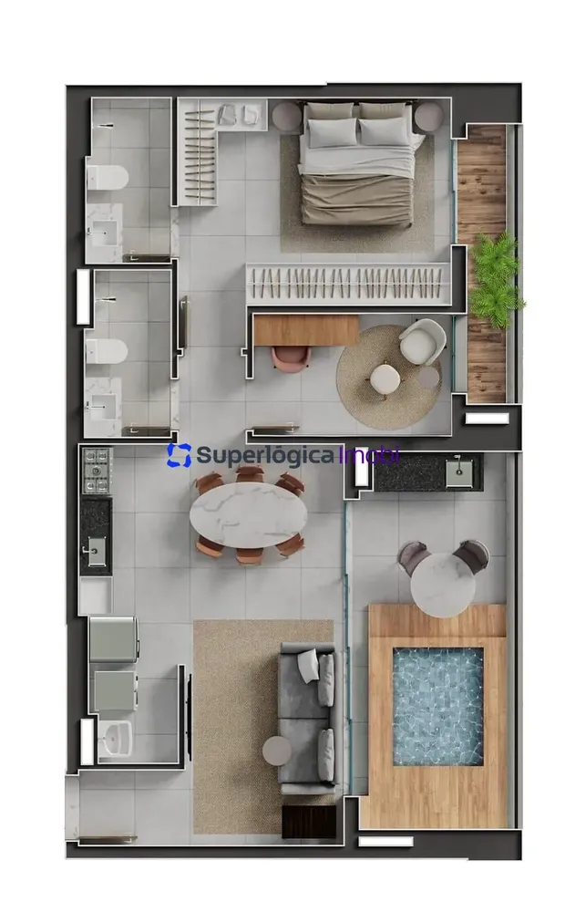Apartamento, 2 quartos, 72 m² - Foto 3