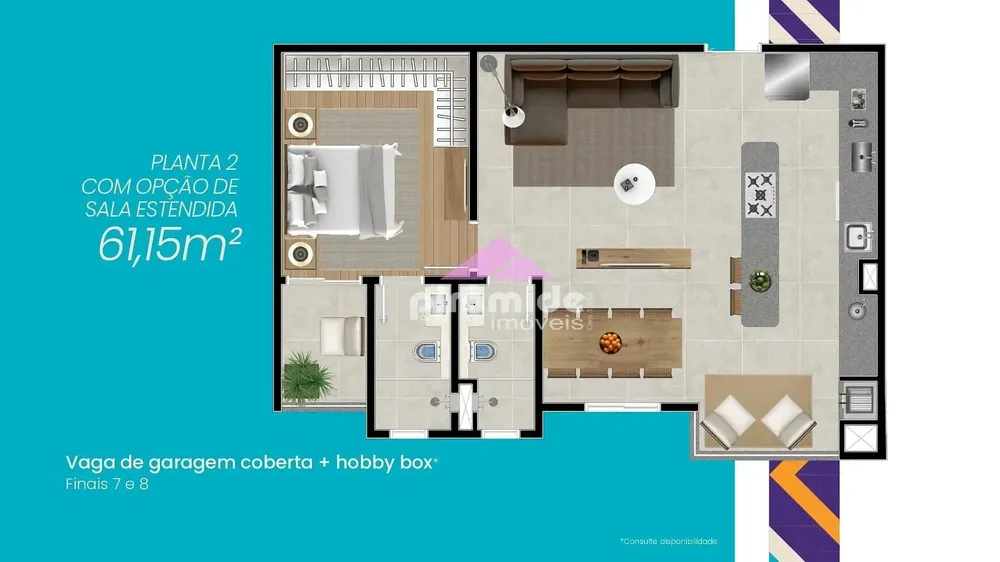 Apartamento, 2 quartos, 61 m² - Foto 3