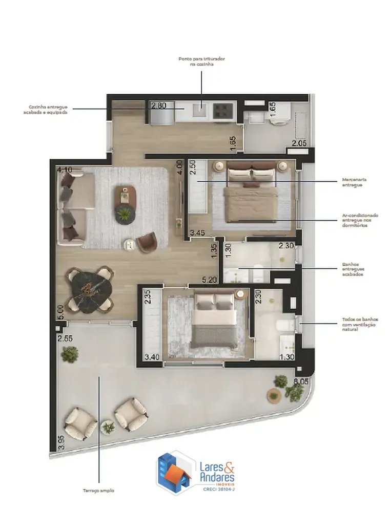 Apartamento, 1 quarto, 44 m² - Foto 5