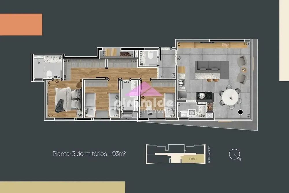 Apartamento, 3 quartos, 93 m² - Foto 4