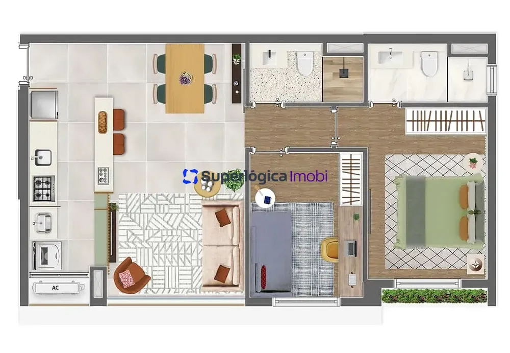 Apartamento, 2 quartos, 62 m² - Foto 1