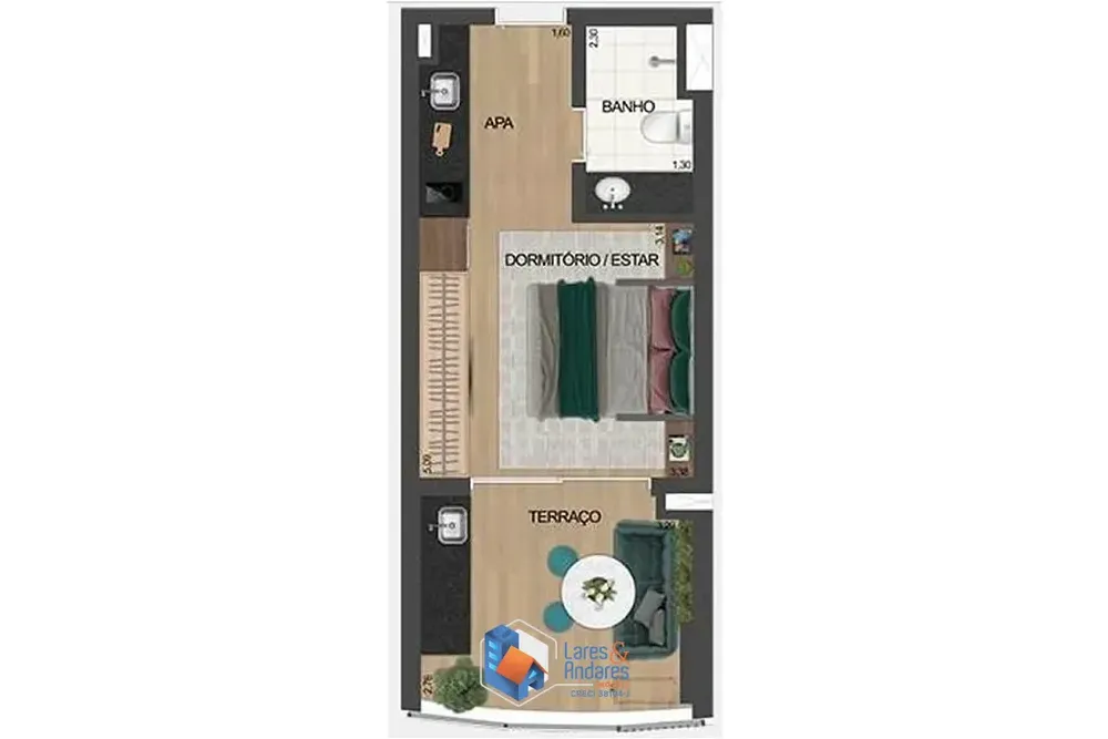 Apartamento, 1 quarto, 29 m² - Foto 4