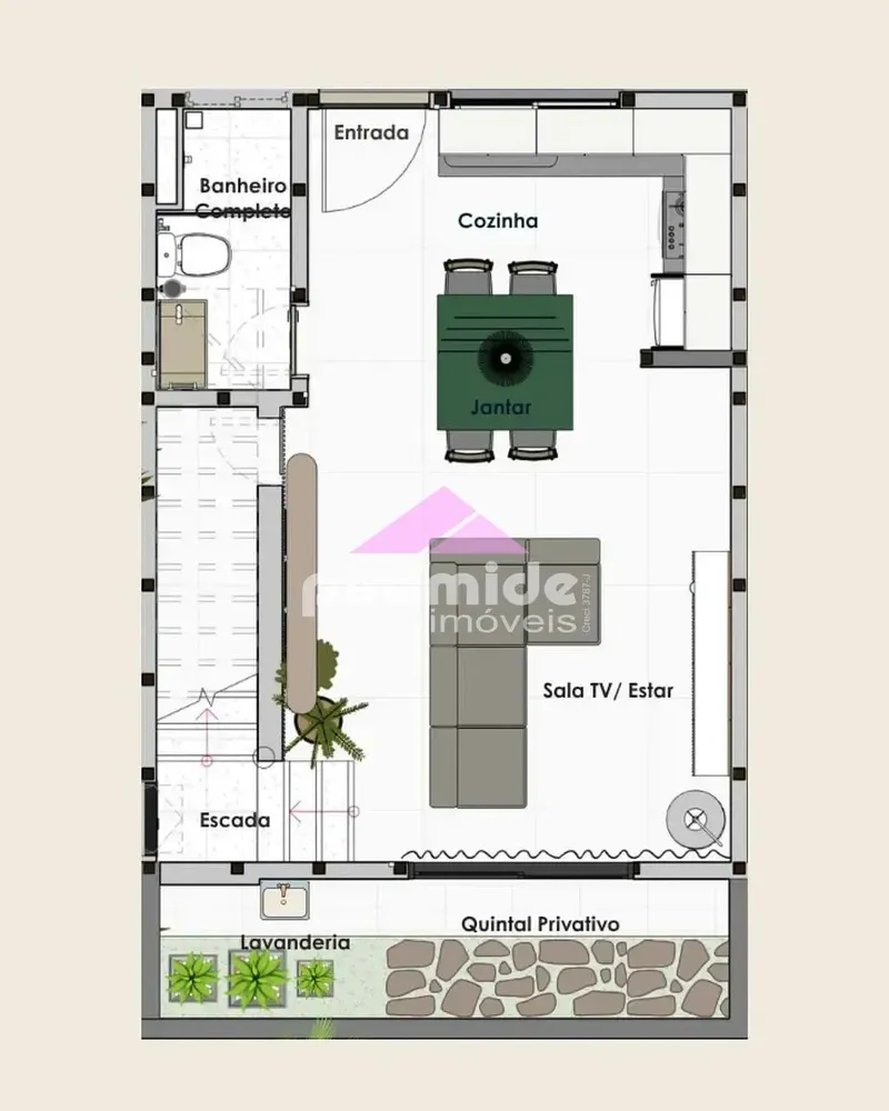 Casa, 1 quarto, 89 m² - Foto 4