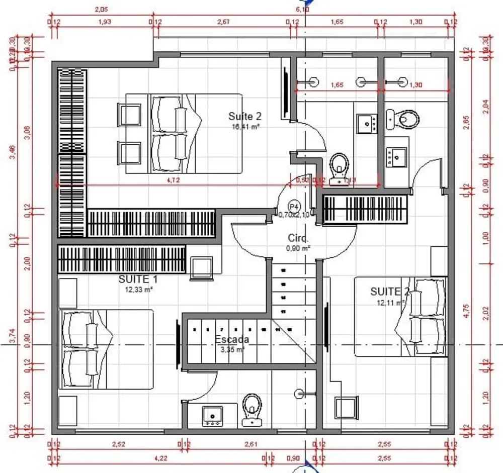Casa, 3 quartos, 121 m² - Foto 2