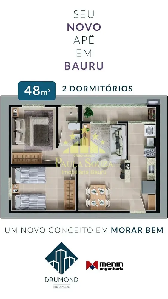 Apartamento, 2 quartos, 48 m² - Foto 4