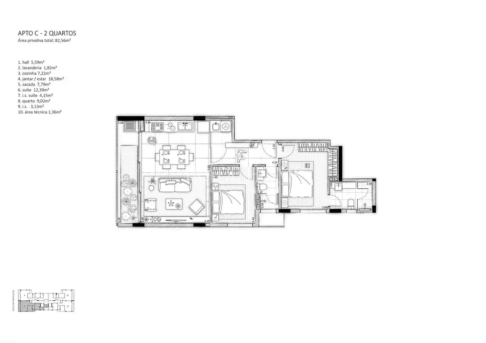 Apartamento, 2 quartos, 82 m² - Foto 6