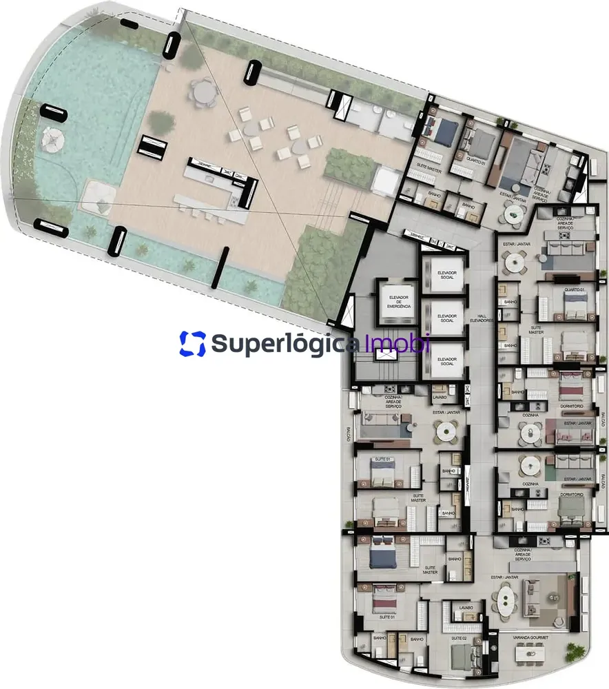 Apartamento, 2 quartos, 70 m² - Foto 1