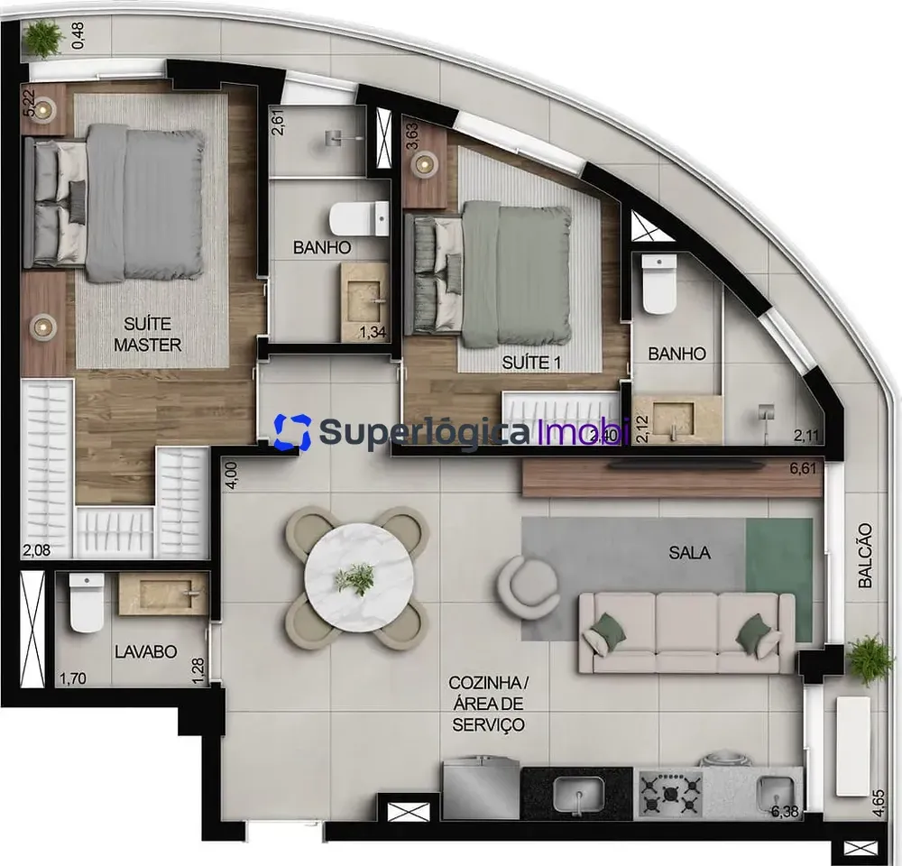 Apartamento, 2 quartos, 70 m² - Foto 3