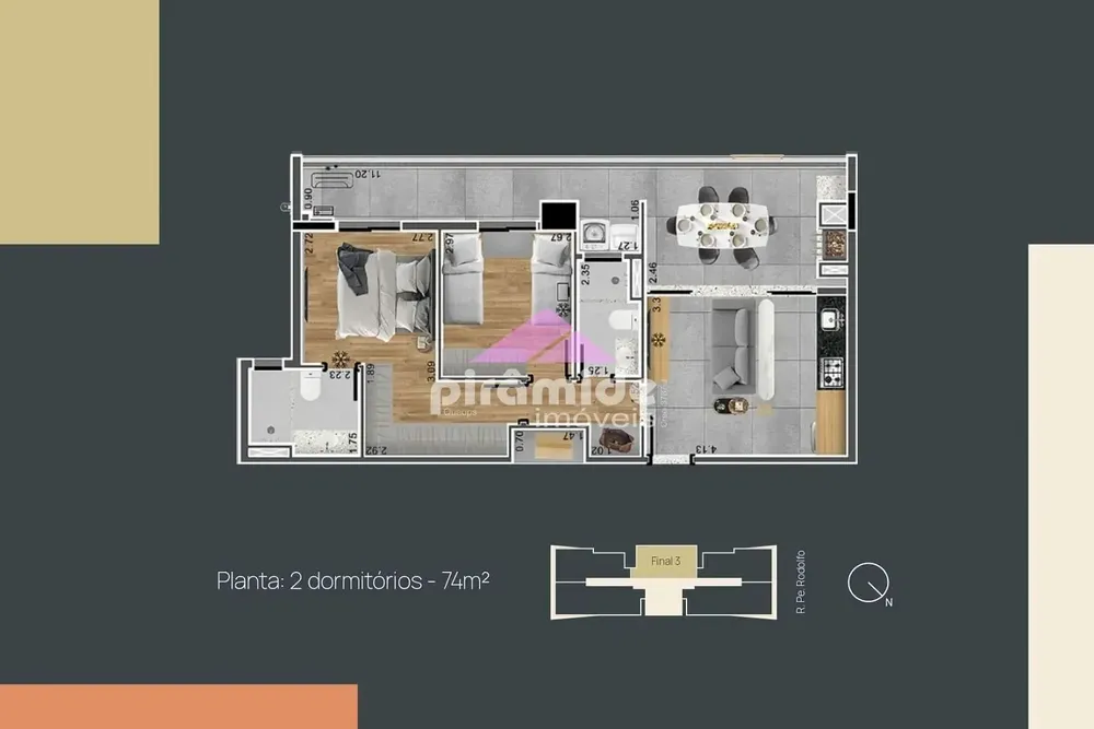 Apartamento, 2 quartos, 74 m² - Foto 5
