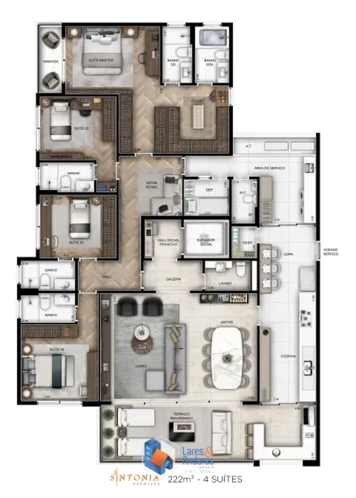 Apartamento, 1 quarto, 83 m² - Foto 6
