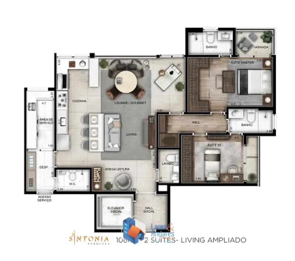 Apartamento, 1 quarto, 83 m² - Foto 2