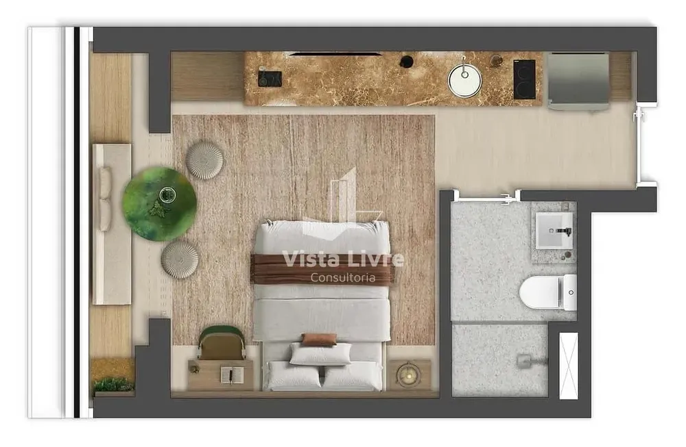 Apartamento, 1 quarto, 24 m² - Foto 6