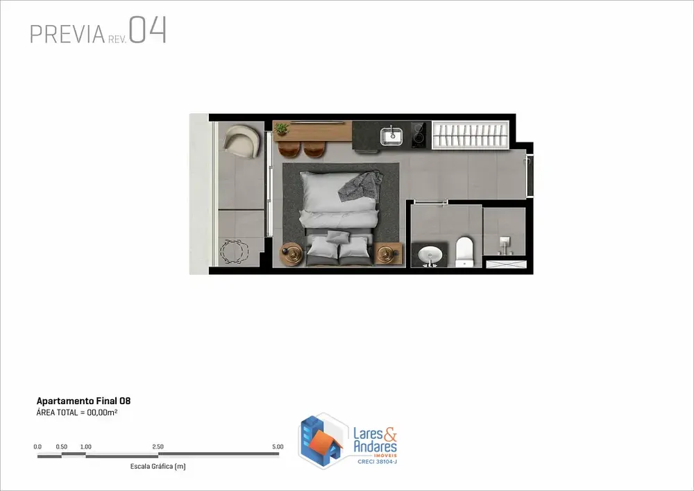 Apartamento, 1 quarto, 58 m² - Foto 3