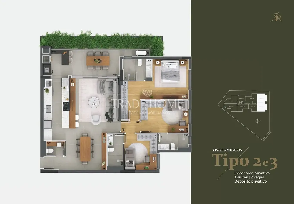 Apartamento, 3 quartos, 110 m² - Foto 3