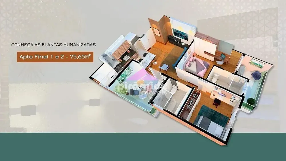 Apartamento, 2 quartos, 75 m² - Foto 2