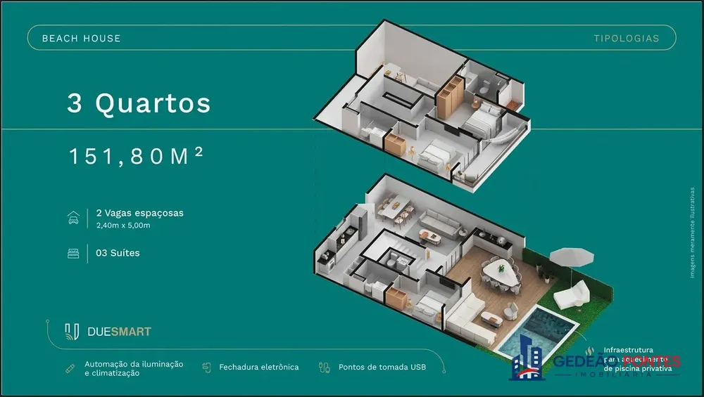 Flat/Apart Hotel, 3 quartos, 151 m² - Foto 2