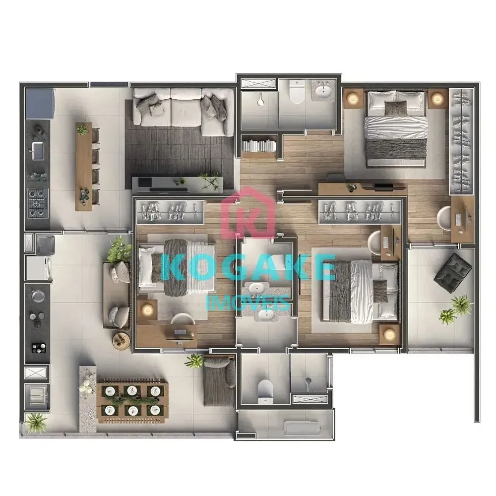 Apartamento, 3 quartos, 84 m² - Foto 3